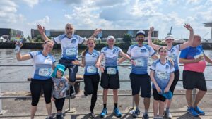 Gruppenbild der BS-Teilnehmer am Hafen City Run 2024